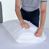 Martex Basics Cotton/Poly Pillow Protector - Queen 20" x 30"
