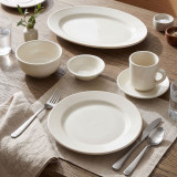 Wide Rim Heavy-Duty Commercial Porcelain Dinnerware