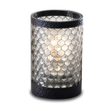 Black Honeycomb Pub Table Lamp