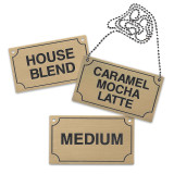 Engraved Beverage Necklace Signs