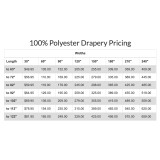 Elite - 100% Polyester Trevira Custom Draperies