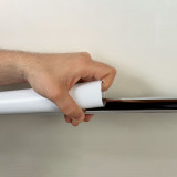 5' White Shower Rod Covers - 1 dz.