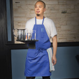 Colored Full Length Poly/Cotton Bib Apron