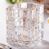 Krystle Clear Glass Candle Lamp