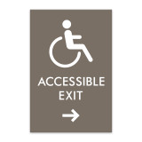 Essential Basic Engraved Wheelchair Accessible Directional Signs