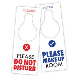 Do Not Disturb/Make Up Room Door Hangers - 100/Pk