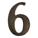 5.5" Black Resin Door Numbers