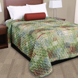 Cityscape Quilted Polyester Bedspreads