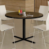 30" Round Table Top + 22" X-Base (42"H)