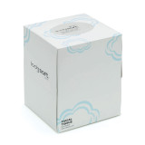 LodgSoft 2-Ply Facial Tissue Cube Box - 36 bx/cs.