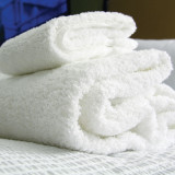 Blue River 86% Cotton/14% Poly  Economical Towels - White