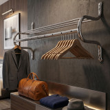Chrome Channeled Wall Rack