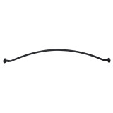 5' Curved Shower Rod - Matte Black