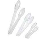 9" Clear Plastic Tongs