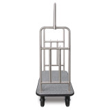 LodgMate Deluxe S.S. Luggage Carrier - Brushed Chrome