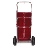 LodgMate Carpeted Luggage Hand Truck - Brushed Stainless