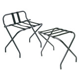 LodgMate Matte Black Hotel Luggage Racks