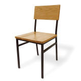 Metal Rustic Oak Chair And Barstool