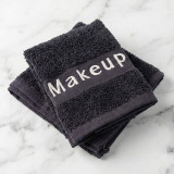 Makeup Washcloth - Black - 12" x 12"