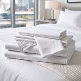 LodgMate Micro-Percale Microfiber Sheets and Pillowcases