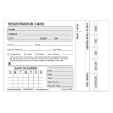 Registration Card With Guest Receipt - 500/pk.