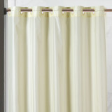71" x 74" Pre-Hooked Poly Shower Curtain - 12/ctn.