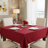 Classic Series Pearlized Linen 4 Gauge Vinyl Square Tablecloth - 52"x52"