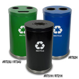 36 Gal. Recycling Receptacle - 18" Dia. x 33" H