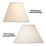 Round Lamp Shade - 7"T x 17"B x 11"H w/1" Drop
