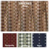 Spheres - 100% Polyester Trevira Custom Draperies