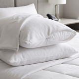 Soft Terry Zippered Pillow Protectors