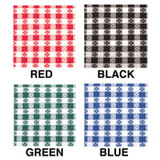 4 Ga. Vinyl Checkered Rectangular Tablecloth - 52" x 90"