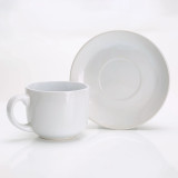 Ceramic Cappuccino Coffee Cups & Saucers