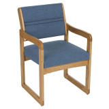 Sled Base Room Chair With Arms