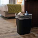 LodgMate Fire-Resistant Hotel/Motel Wastebaskets 14 Qt.