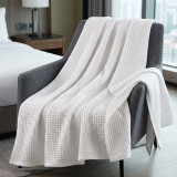Santa Barbara Waffle Weave Cotton Thermal Blankets