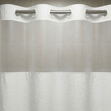 71" x 74" Mini Waffle Poly Shower Curtain w/Window - 12/ctn.