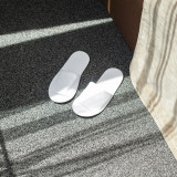 11" White Open Toe Slippers - 50 pairs/cs.