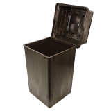 45 Gal. Plastic Indoor/Outdoor Trash Receptacle - 21.75" x 42"