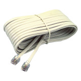 Telephone Extension Cord 25 Ft - Ivory