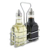 6 oz. Glass Vinegar & Oil Cruets With Wire Rack