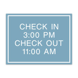 Essential Engraved 6 Line Informational Sign with Border- 7.5"W X 5.75"H