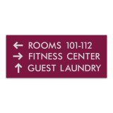 Essential ADA 3-Line Directional Sign - 11.75" X 5"