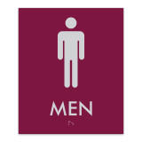 Essential ADA Braille Men's Restroom Sign - 7.5" X 9"