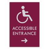 Essential ADA Accessible Directional Sign - 6" x 9"