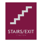 Essential ADA Braille Stairs/Exit Sign - 7.5" x 9"