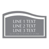 Ocean ADA 3-Line Informational Sign - 11.75" x 7.25"