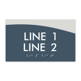 Horizon ADA 2-Line Informational Sign - 7.5" x 4.5"