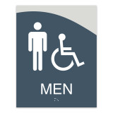 Horizon ADA Men + Handicap Restroom Sign - 7.5" x 9.5"