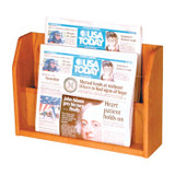 2-Pocket Newspaper Rack - 17.75" W x 12.5" H